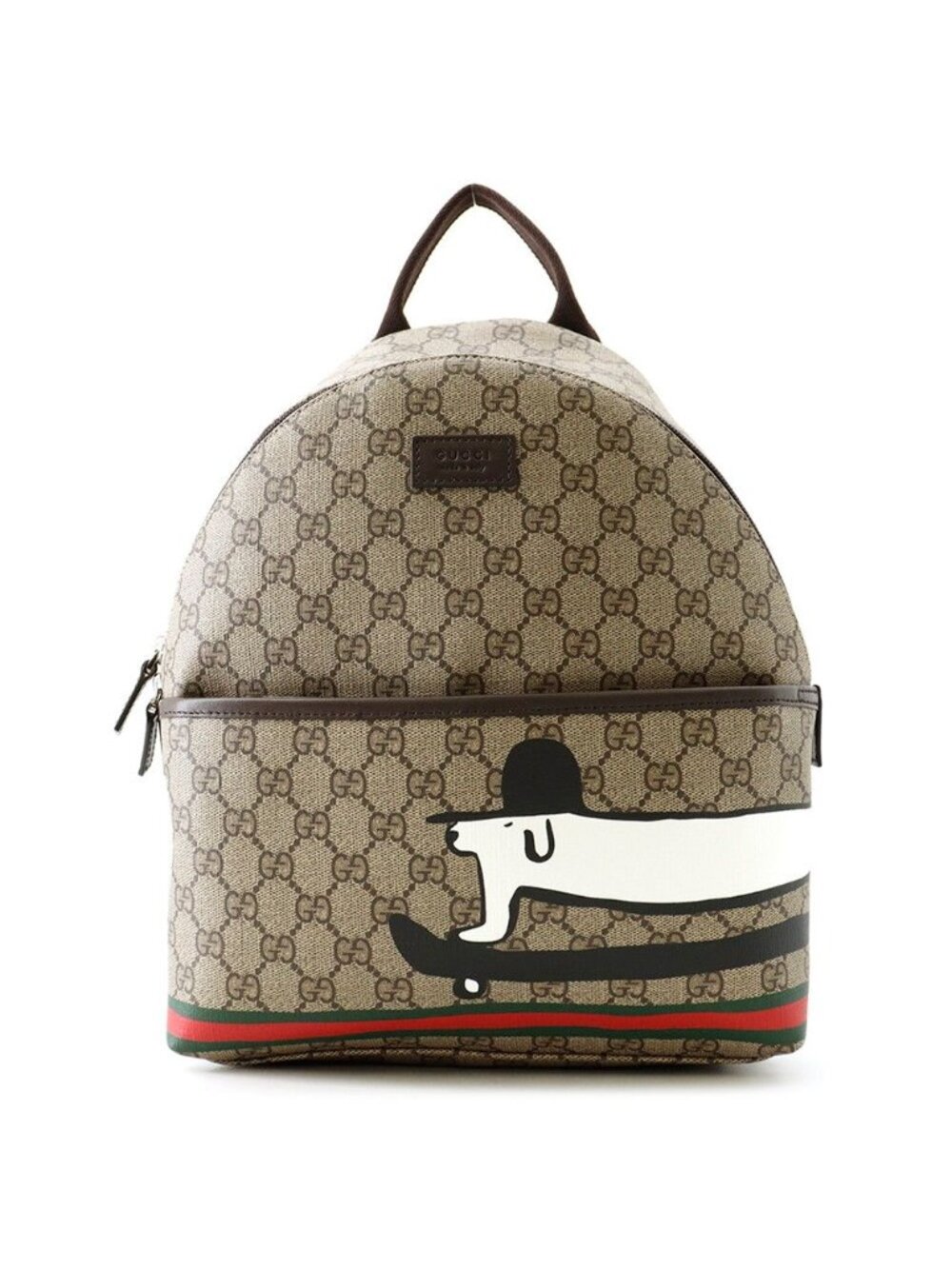 Gucci Backpack Children's Dog GG Supreme Leather Kids Euan Roberts
